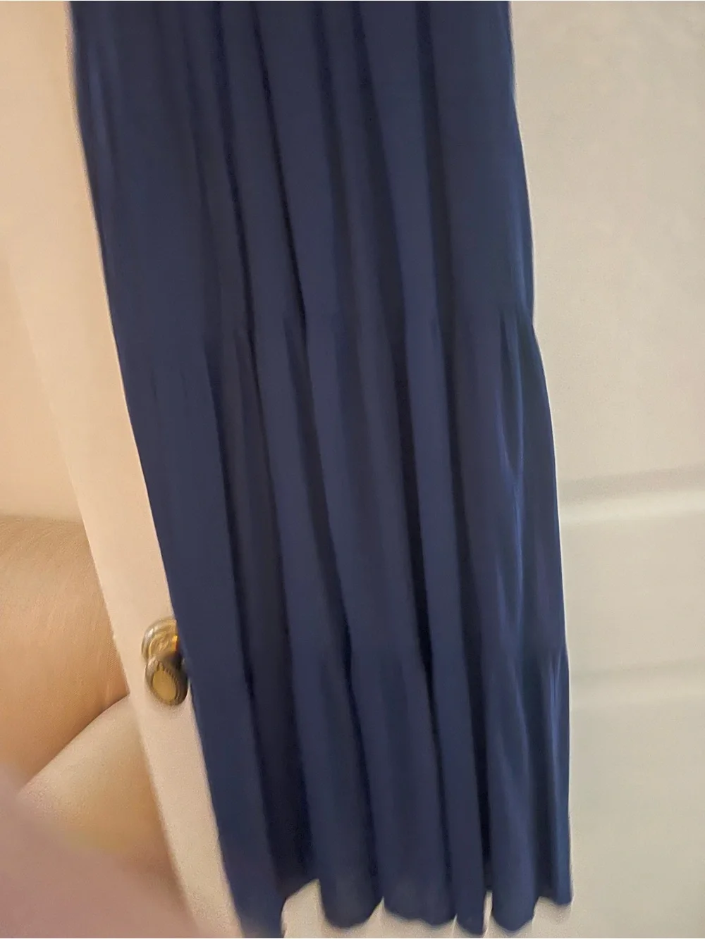 Speed Limit 98 Navy Blue Ruffle Maxi Dress - Picture 3 of 7